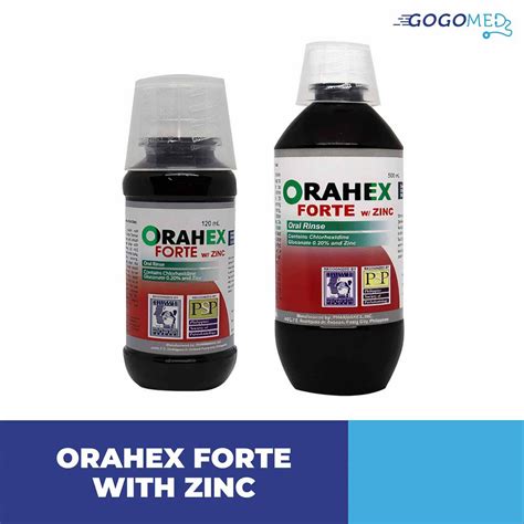orahex forte|Orahex Forte with Zinc Dental Oral Rinse Mouthwash (with .